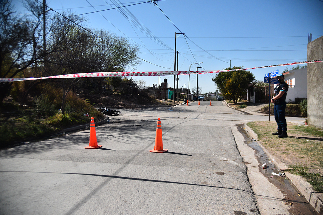 Tras el violento episodio, la Policía redobló la custodia en el sector. (Pedro Castillo)