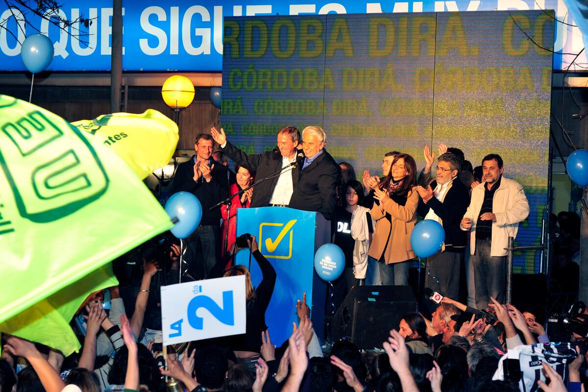 José Manuel de la Sota el día que resultó vencedor en las elecciones para gobernador de Córdoba en 2011. (La Voz / Archivo)