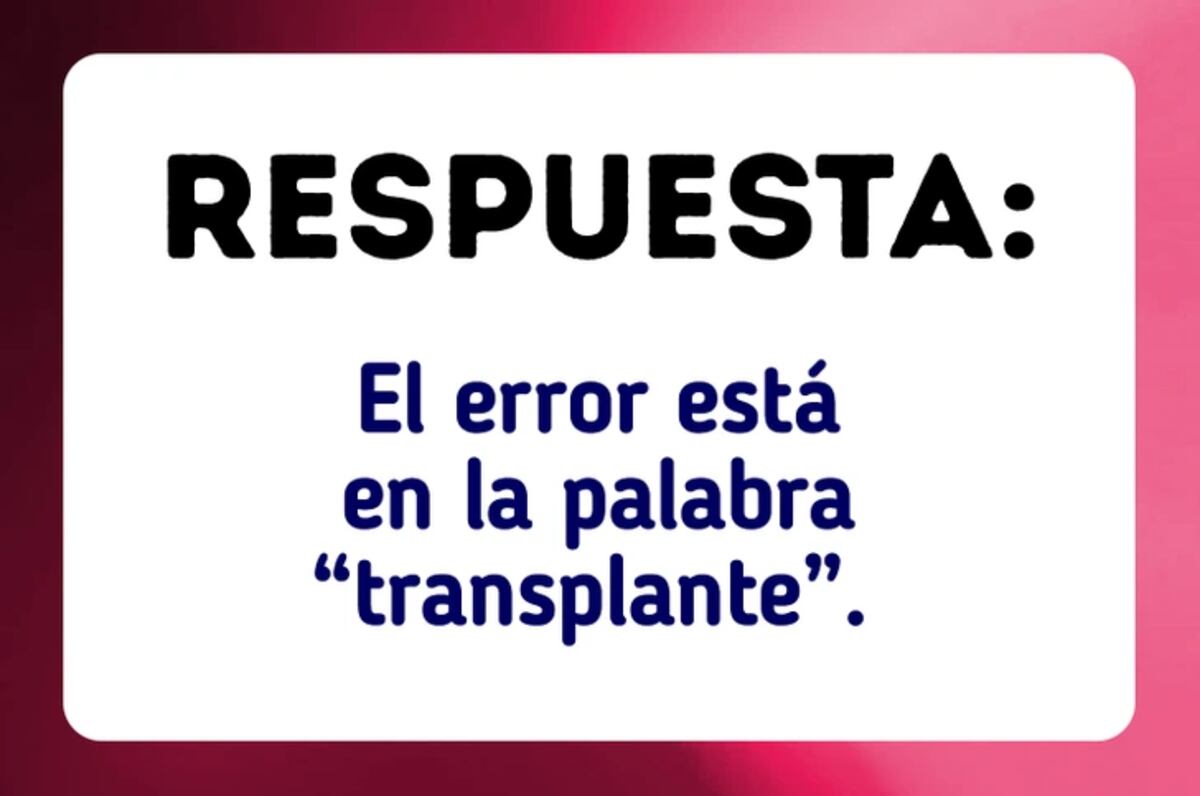 Esta es la solución del acertijo visual.