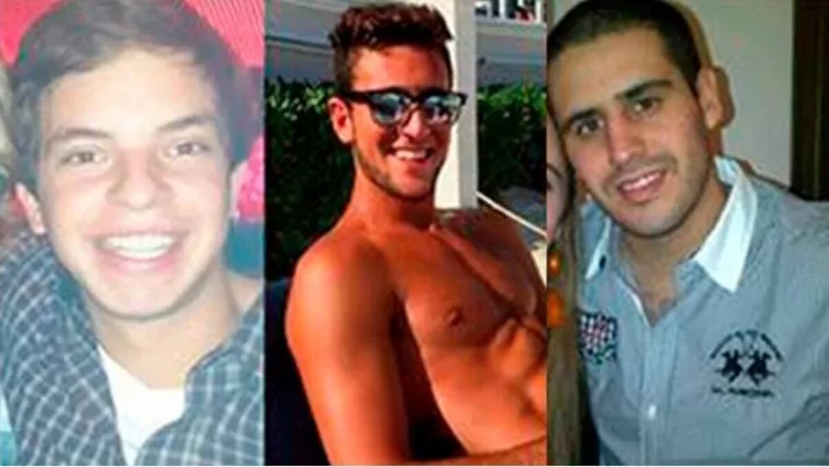 Luciano Mallemaci, Exequiel Quintana y Leandro del Villar, aacusados de violar grupalmente a una chica de 16 años en Chubut. (La Opinión)