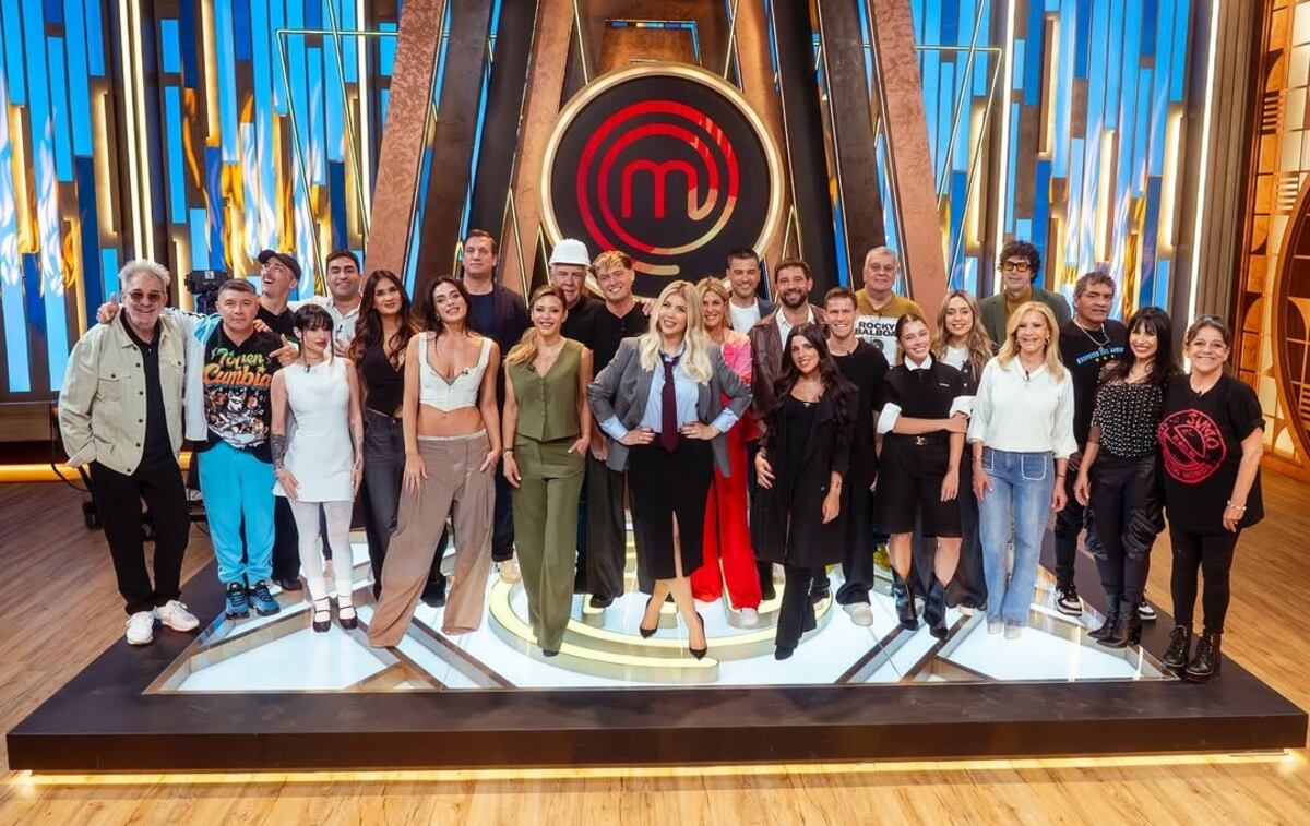El plantel completo de "MasterChef Celebrity" 2025. (Gentileza Adrián Díaz/Telefe).