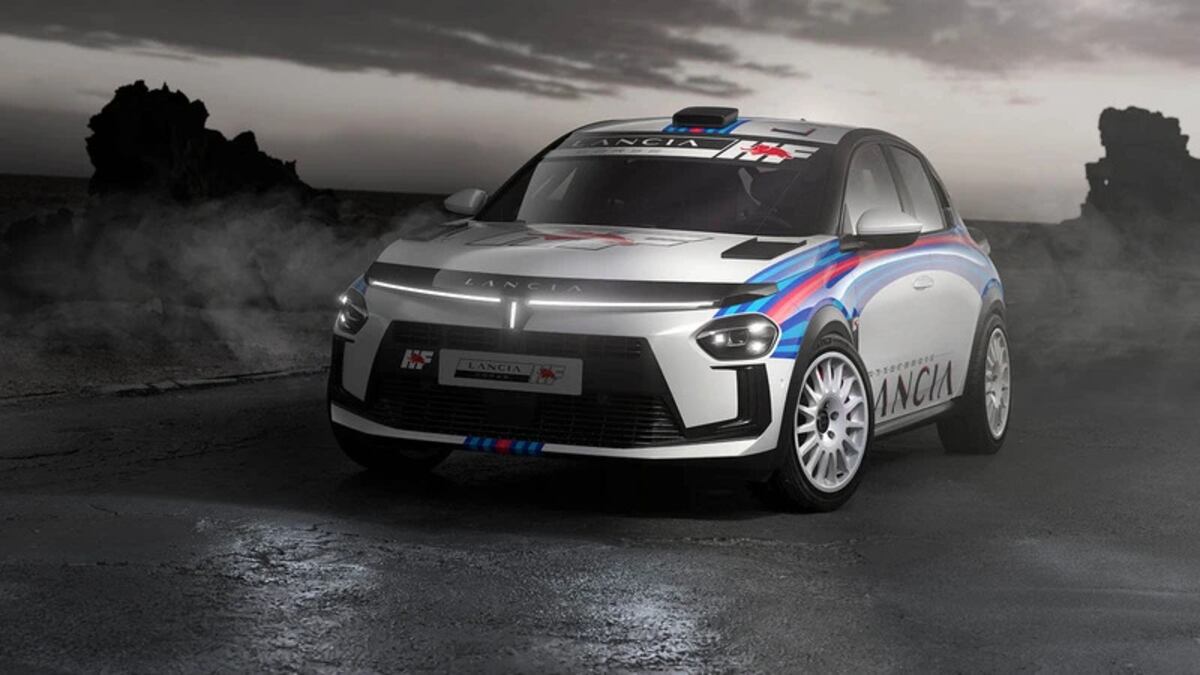 Lancia anunció su regreso a la competición con un guiño al corazón de los fanáticos del rally. (Prensa Stellantis)