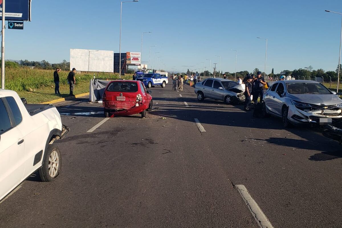 Córdoba. Así quedaron los autos que participaron de las corridas (Ramiro Pereyra/La Voz).