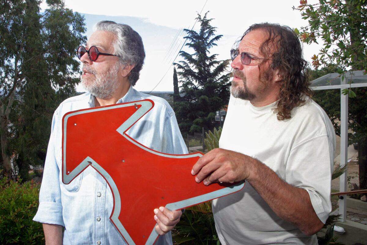 Facundo Cabral y Cacho Garay, en Carlos Paz, Córdoba.