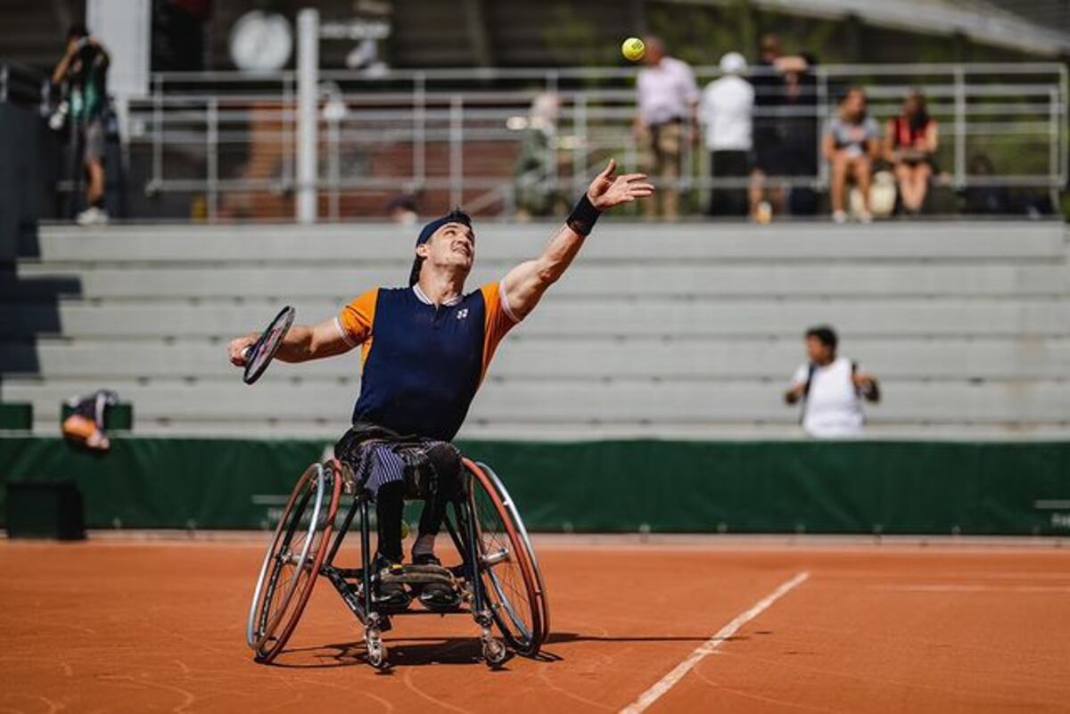 Gustavo Fernández cerró una buena participación en Roland Garros 2023, aunque no pudo alcanzar la corona en el doble. (@gustifernandez4)