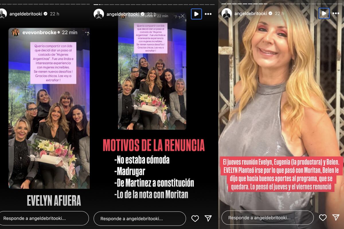 Ángel de Brito brindó detalles de la renuncia de Evelyn Von Brocke a "Mujeres Argentinas". (Foto: Captura de pantalla)