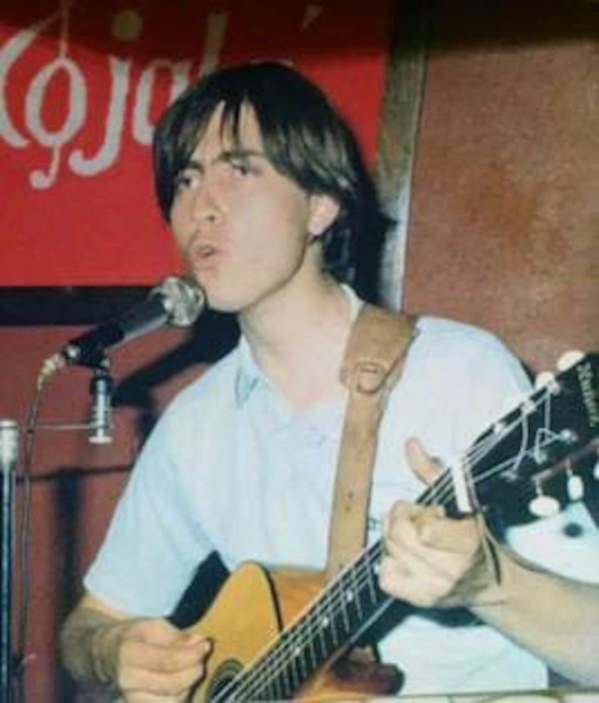 El Flaco en Ojalá, el emblemático pub cordobés de la década del ’80.