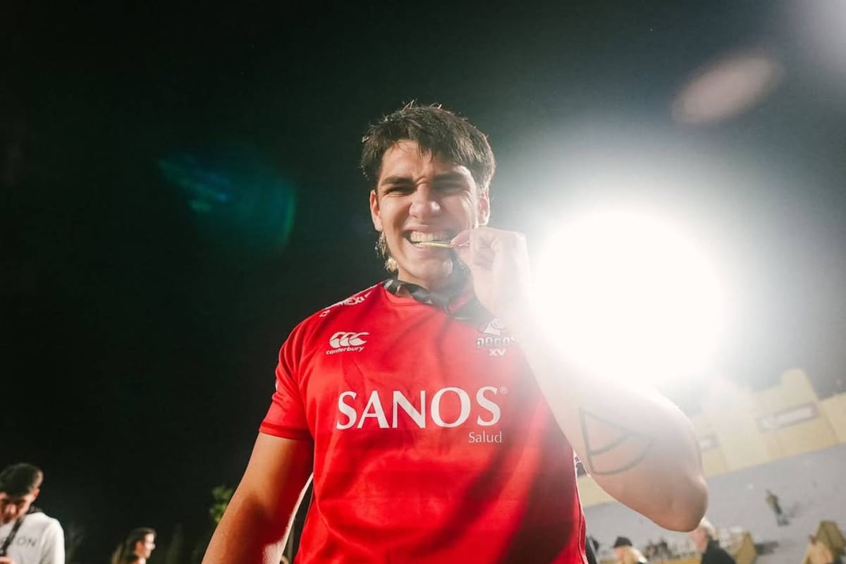 El cordobés Francisco Aguirre, pilar derecho de Peñarol, campeón con Dogos XV en 2024. (Prensa Dogos XV)