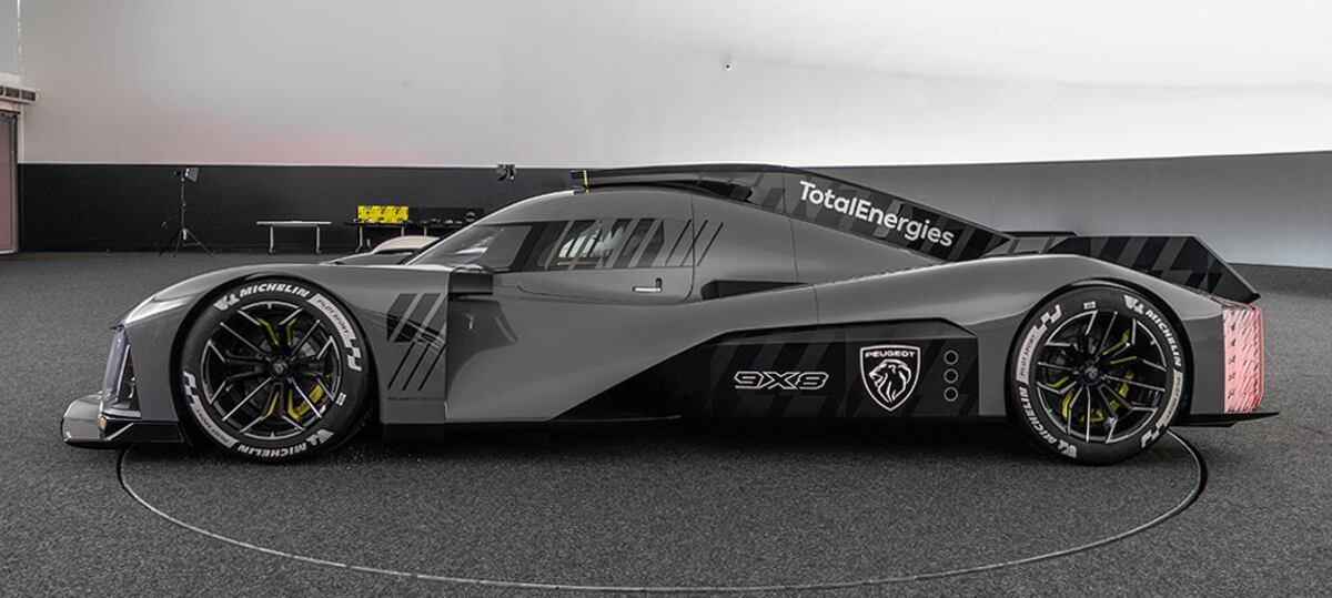 Sin alerón, el Peugeot 9X8 buscará inaugurar una nueva etapa en los Hypercars. (Prensa Peugeot WEC)