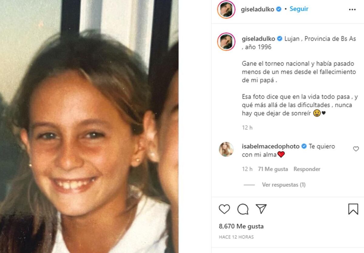 Gisela Dulko. (Instagram)