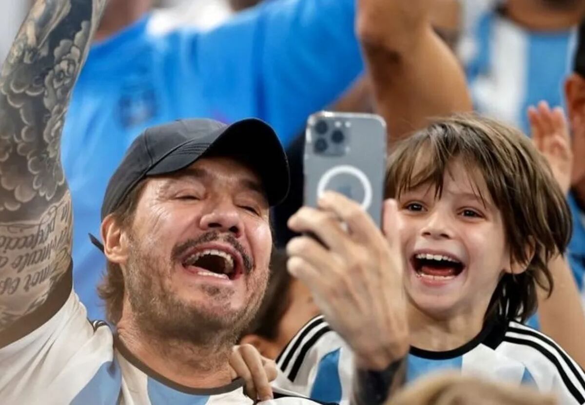 Lolo y Marcelo Tinelli en el Mundial de Qatar (Web)