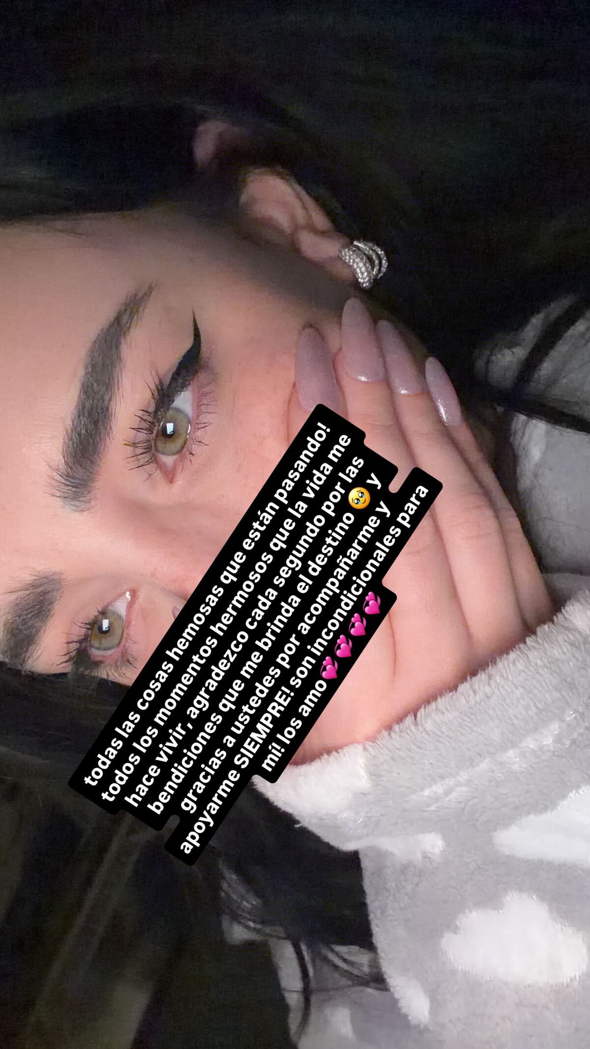 La emoción de Nicki Nicole tras cantar con Andrea Bocelli.