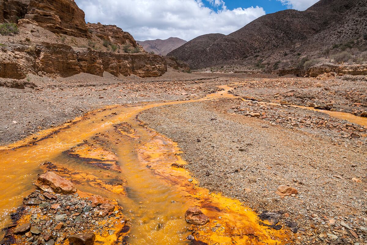 Río Amarillo. También llamado río Oro, origen de mitos y leyendas, corre a unirse con el Aguas Negras. (Gentileza: Mario Rodríguez)