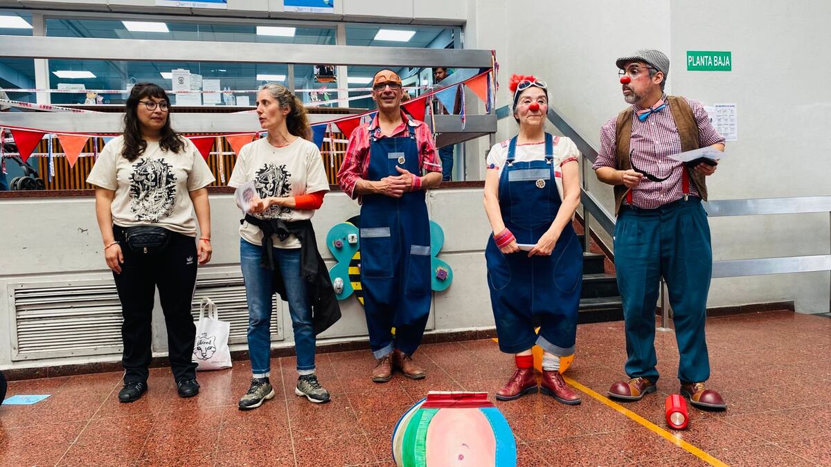 "Onomatopaya", en el hospital Infantil (Gentileza Santiago Mondéjar y Natalia Llanes).