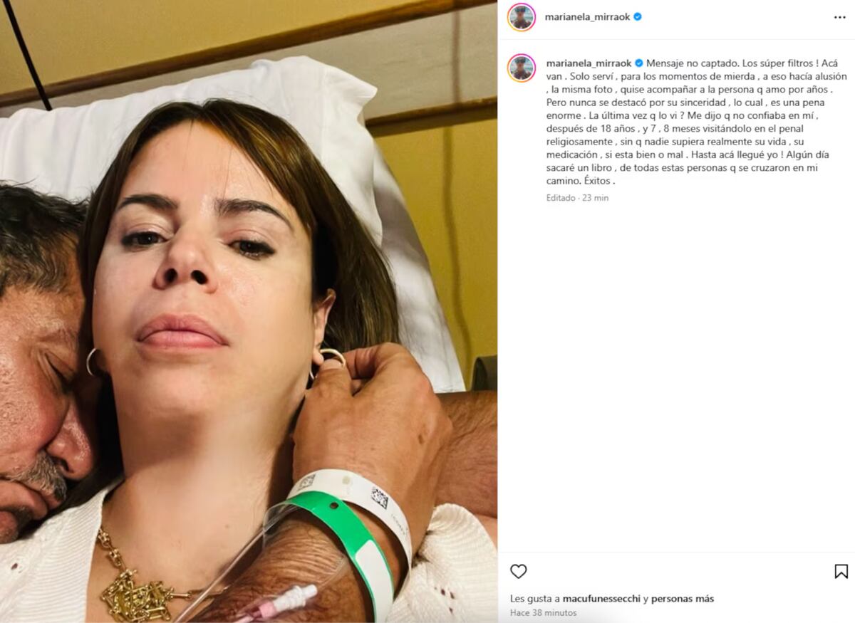 La aclaración que Marianela Mirra compartió sobre sobre su separación de Alperovich para reafirmarla. (Foto: Instagram)