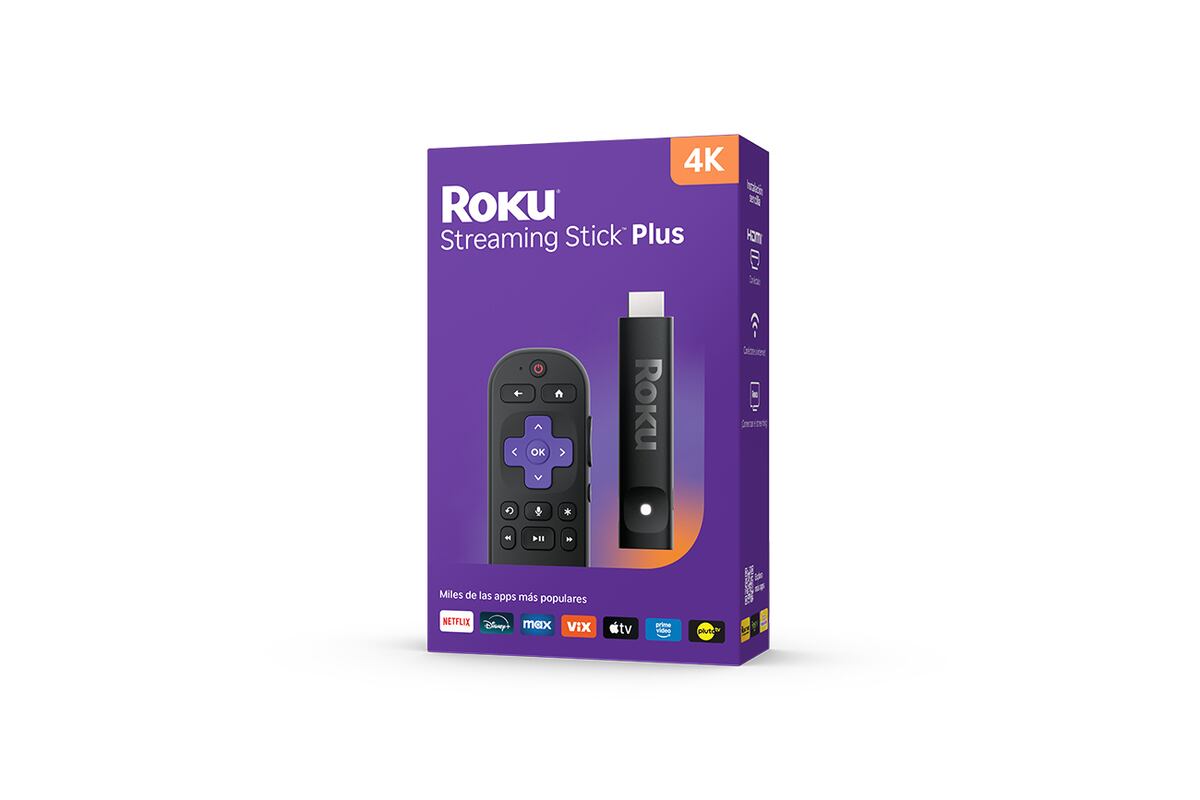 Streaming Stick Plus: aporta una imagen 4K brillante, colores HDR vívidos y control remoto de búsqueda por voz.