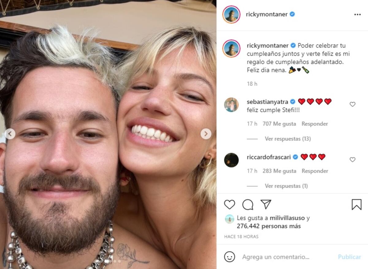 El posteo de Ricky en Instagram