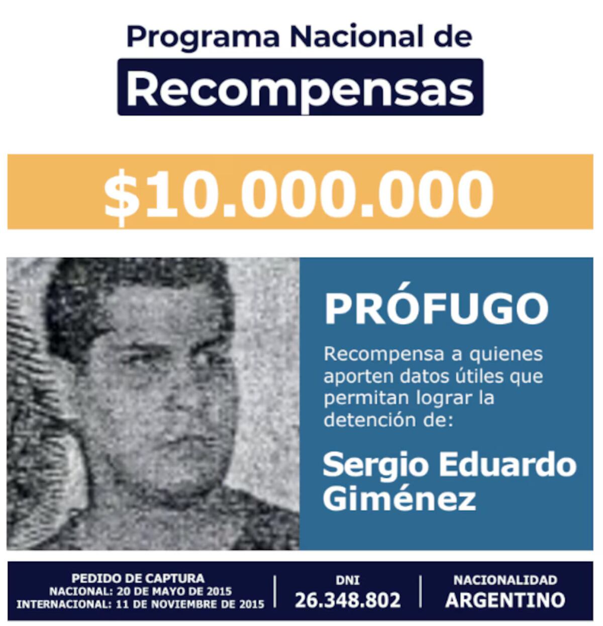 Ofrecieron recompensas por dos delincuentes: uno violó a una nena con ayuda de su madre y el otro es un capo narco.