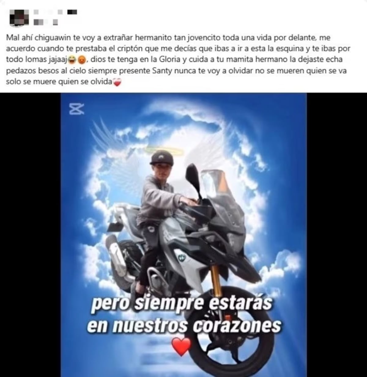 La despedida al motochorro asesinado por una policía tras un intento de robo