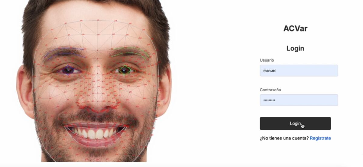Para usar ACV.ar el usuario debe registrarse con una cuenta de email y crear un perfil con datos personales como edad, peso, estatura, obra social, etc.