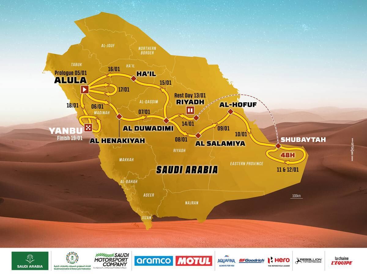 Recorrrido Dakar 2024