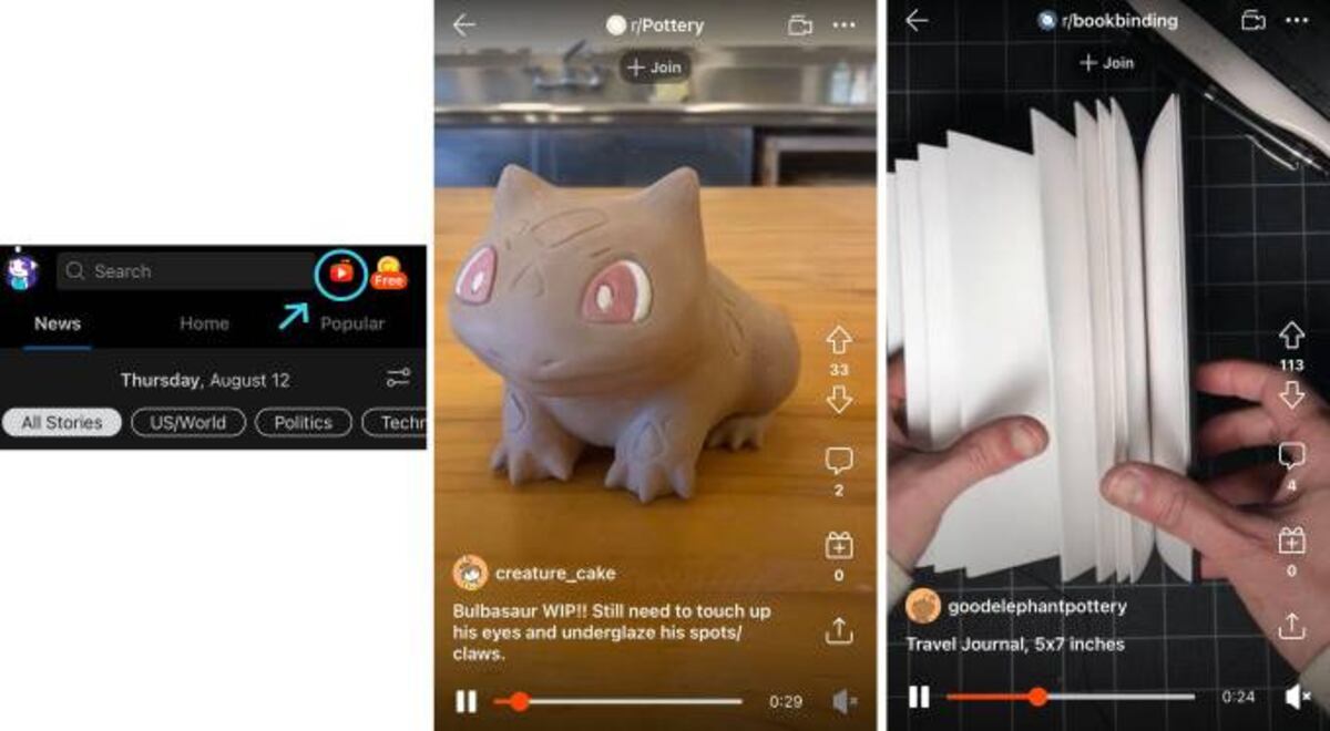 Desde Instagram hasta Twitter, todas las redes sociales han recurrido a TikTok en busca de "inspiración". Ahora, Reddit (Imagen de TechCrunch)