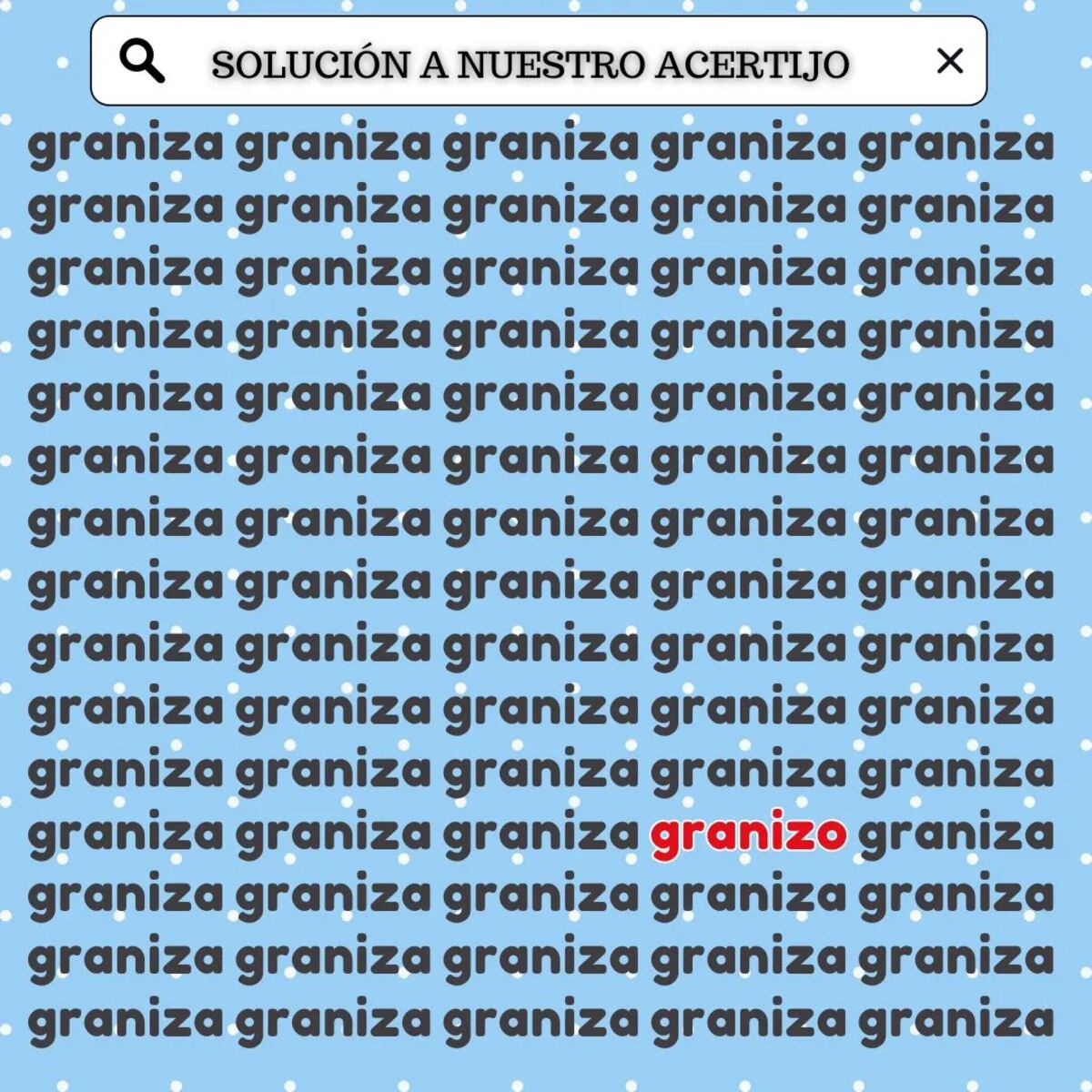 La solución del acertijo visual.