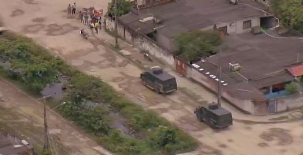 Imágenes de los refuerzos enviados. (TV Globo)