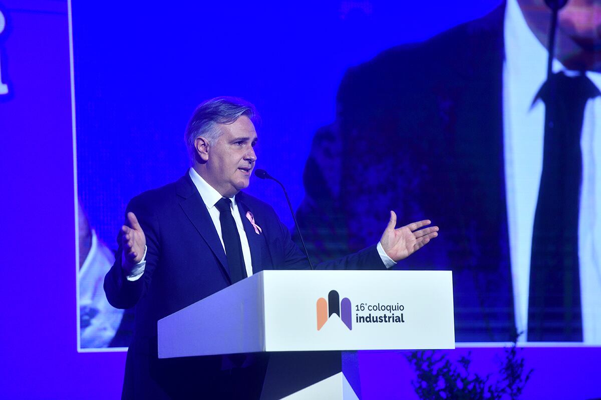 El gobernador de Córdoba,
@MartinLlaryora, presente en el #ColoquioUIC. (Pedro Castillo / La Voz)