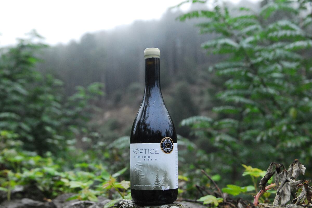 Vórtice, el sauvignon blanc producido en Las Cañitas, premiado a nivel internacional.