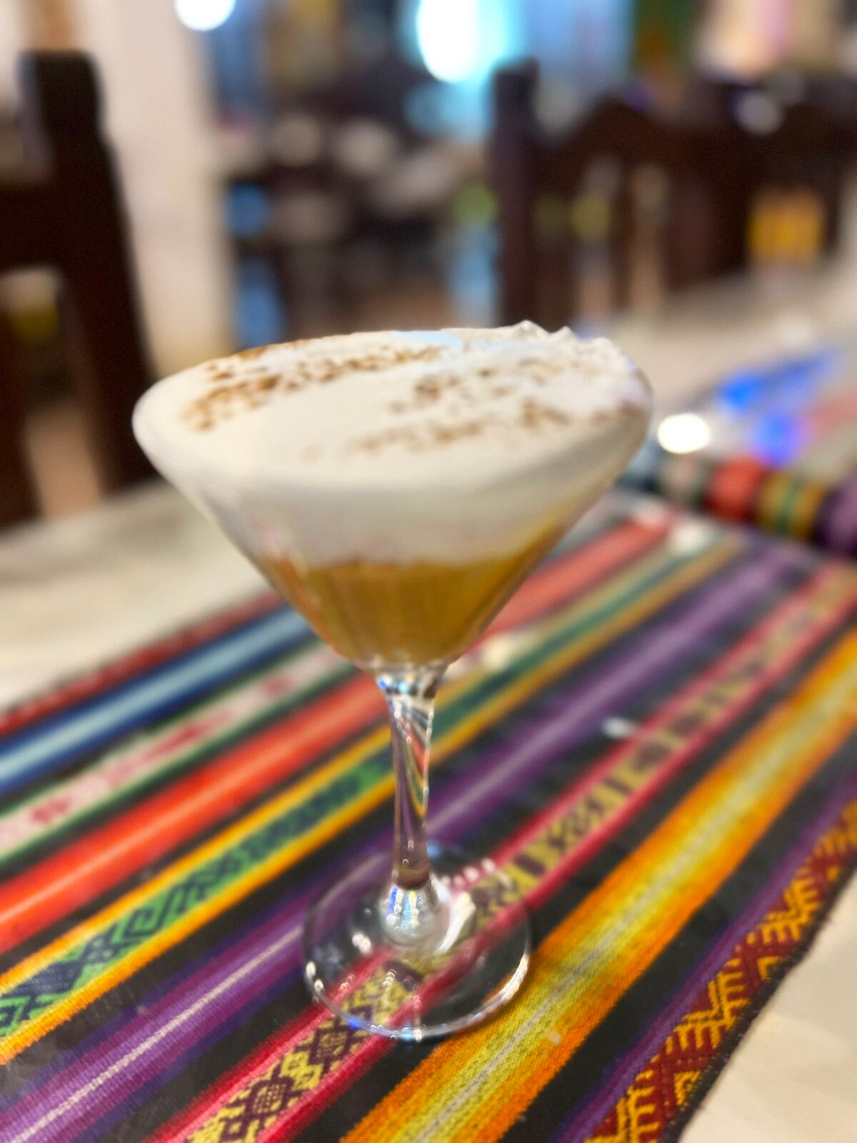 Suspiro limeño en Pisco mar en familia, restaurante peruano en Villa Allende.
