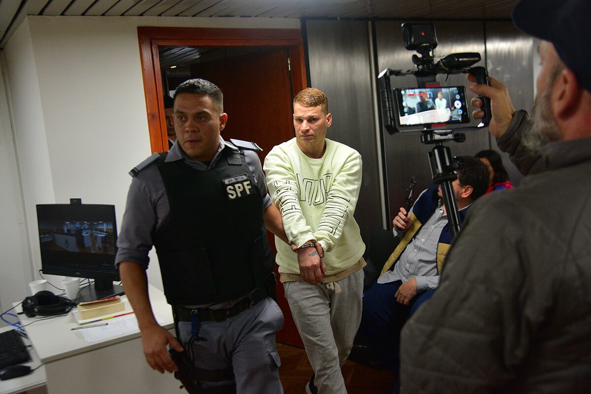 Acusado. Julio César Ramirez, uno de los dos juzgados por el secuestro y muerte de Santiago Aguilera. (Pedro Castillo / La Voz)