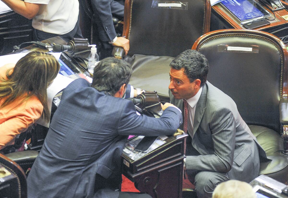 Rodrigo De Loredo en la sesión por Bienes Personales. (Federico López Claro)