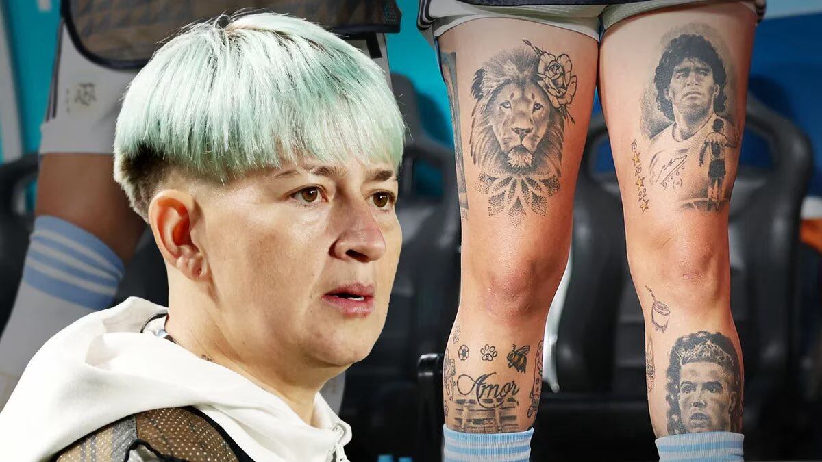 Yamila Rodríguez pide que dejen de atacarla por su tatuaje de CR7. La bancó Liberman. (Collage).