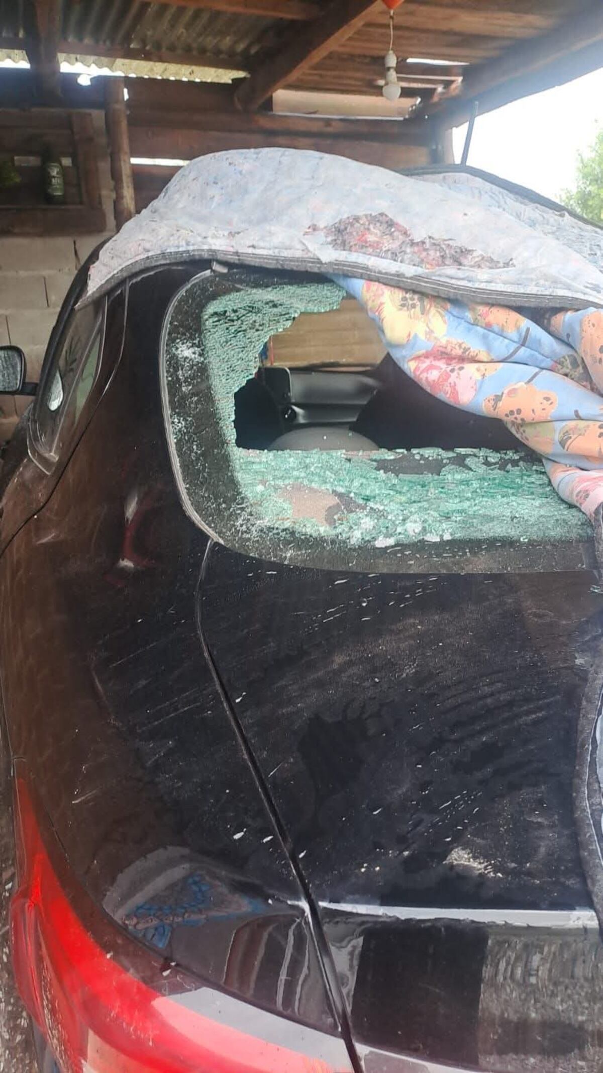 Granizo en Potrero de Garay y Amboy. (Gentileza)