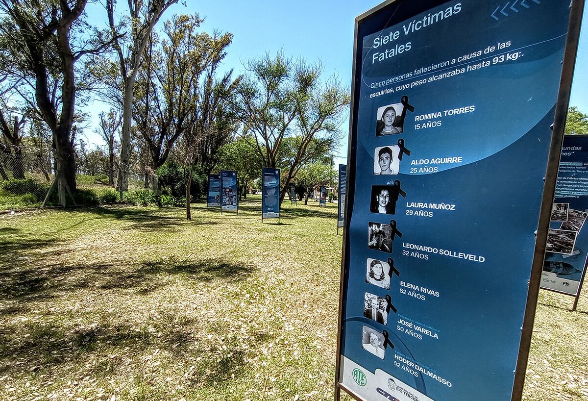 Explosiones en Fábrica Militar Río Tercero: sitios emblemáticos, a 30 años. El Paseo del Milagro, pegado al sitio donde sucedieron y una evocación a las siete víctimas fatales. (La Voz)