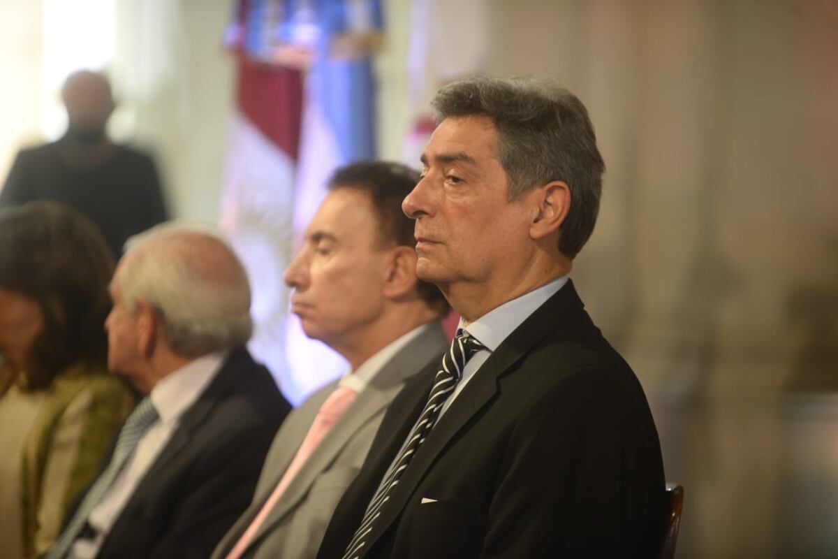 Apertura del año judicial 2022 en Córdoba, con el discurso de Sebastián López Peña y la presencia de uno de los integrantes de la Corte, Horacio Rosatti. (José Hernández / La Voz)