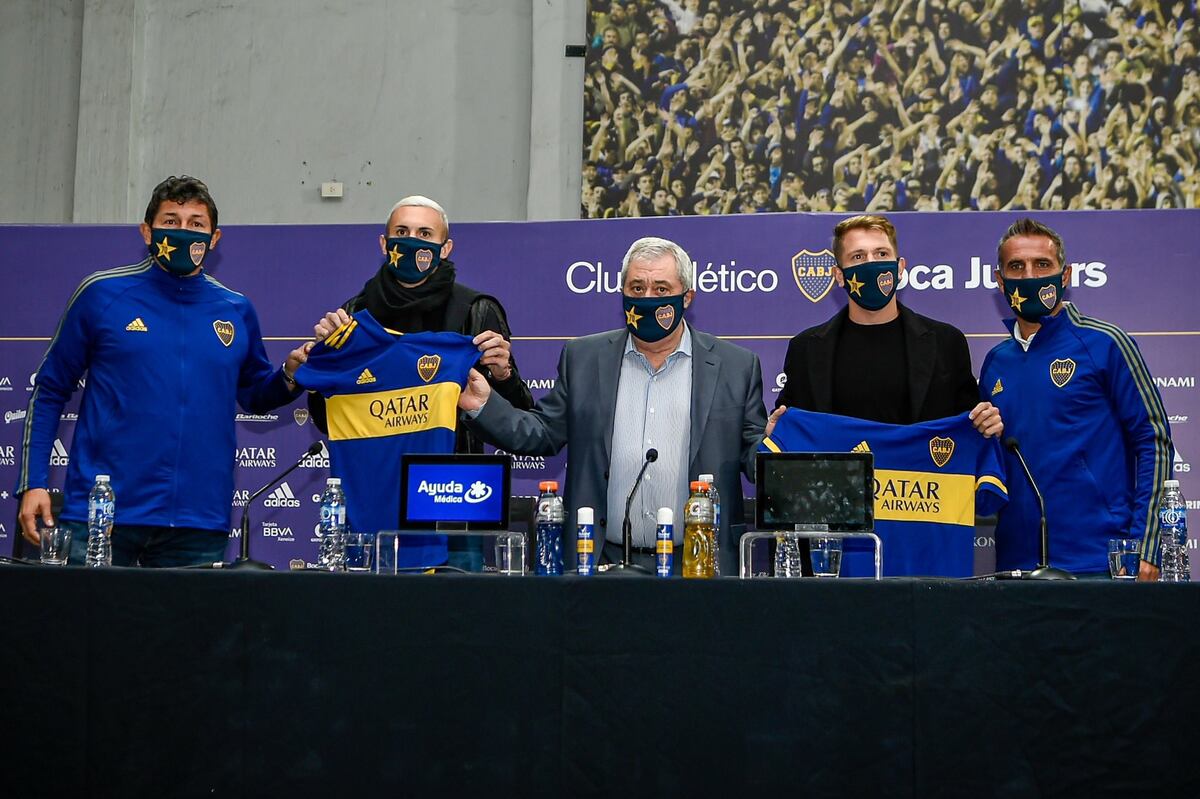 Jorge Amor Ameal, Jorge Bermúdez y Raúl Cascini junto a Briasco y Rolón.