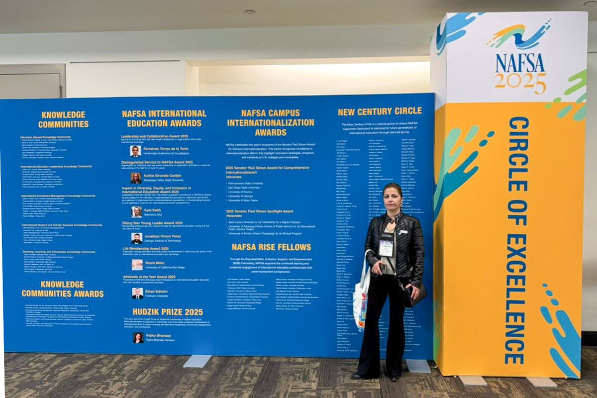 La rectora, Julia Oliva Cúneo, participó en ese país de la Conferencia Anual de NAFSA, uno de los eventos educativos más importantes del mundo.