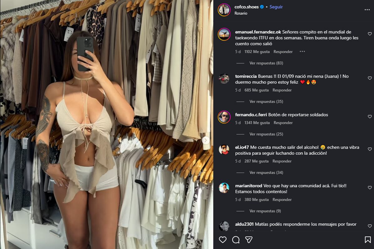 Priscila Rojas, la rosarina que vende ropa en Cofco.shoes y que se volvió popular por ser parecida a la China Suárez. (Captura)