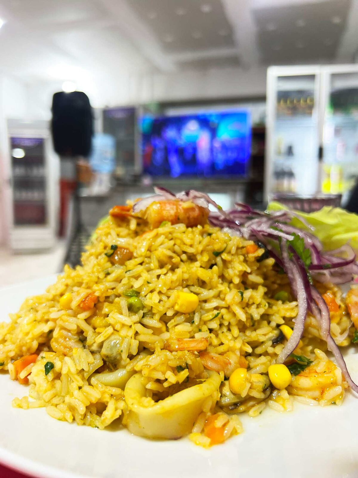 Comedor peruano en Barrio Providencia.