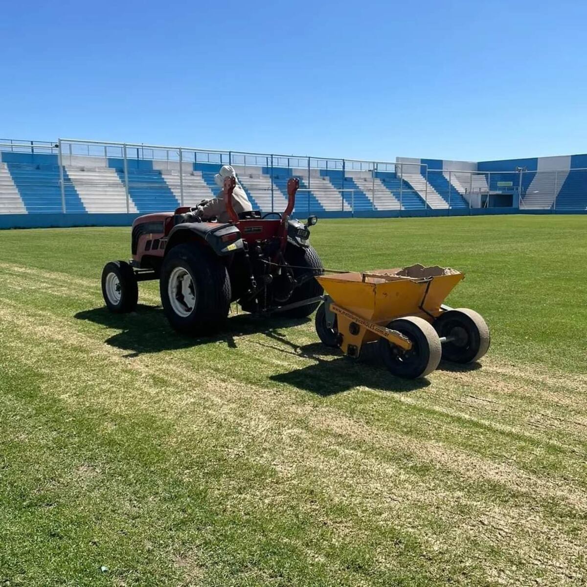 Siguen las obras en las instalaciones de Racing de Nueva Italia. (Prensa Racing).