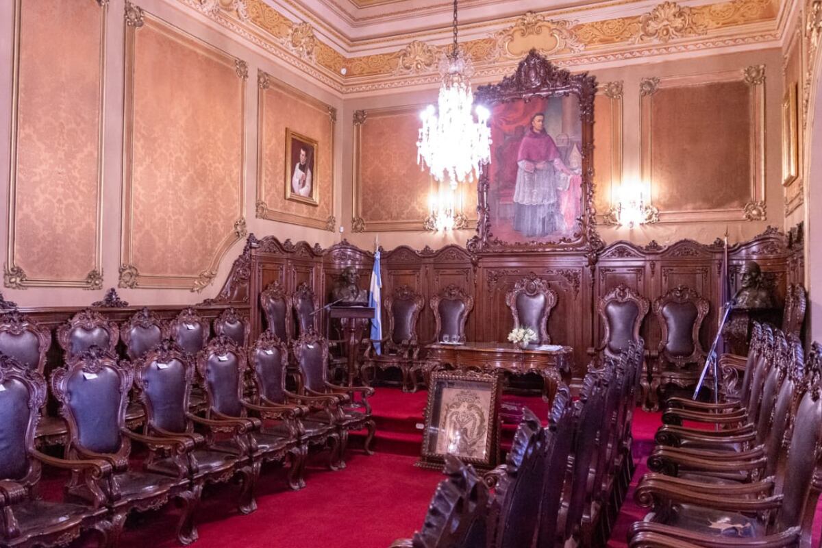 Salón de Grados de la Universidad Nacional de Córdoba, uno de los emblemas de la Manzana Jesuítica de Córdoba.