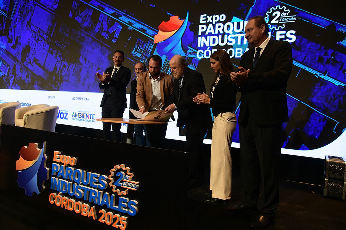 Expo Parques Industriales 2025. Conversatorio sobre Sustentabilidad e Innovación. (Ramiro Pereyra / La Voz)