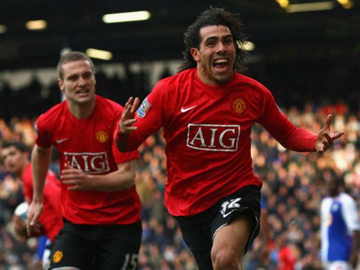 Tevez en su etapa en Manchester.