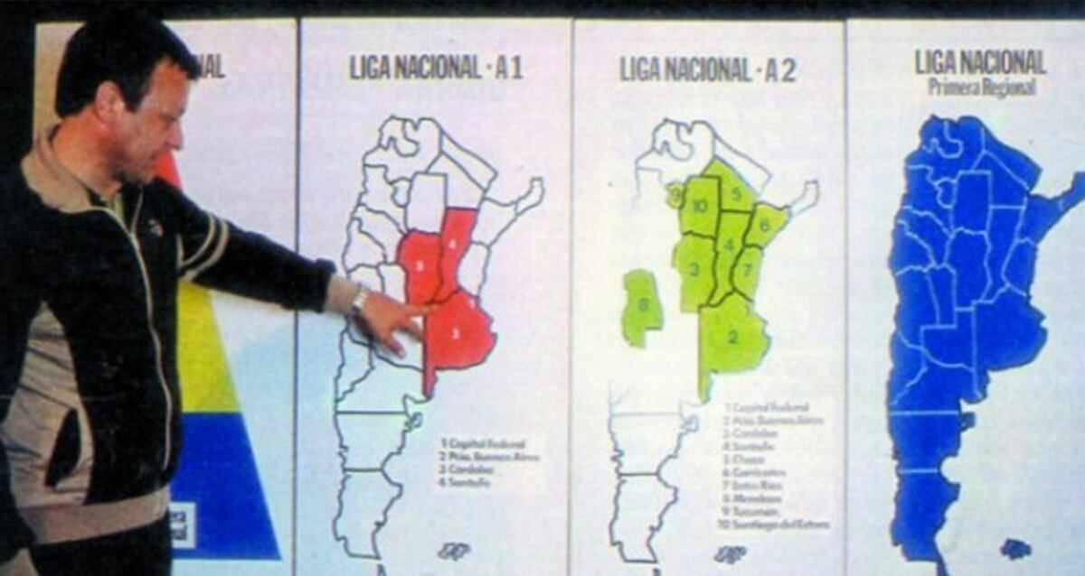 La Liga Nacional cumple 40 años de vida. Najnudel y la presentación de una idea que cambió al básquet argentino. (Prensa LNB)