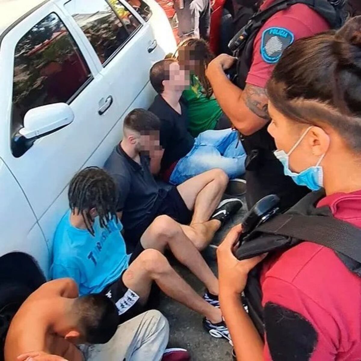 Los acusados.