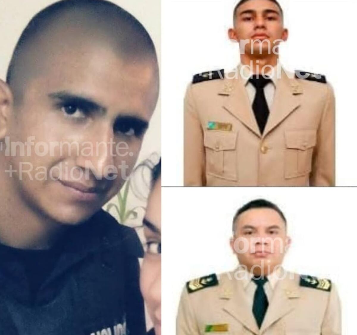 Renzo Molina (30), policía del Comando de Sánchez; y los prefectos Jorge Alberto Pucheta (39) y Ramiro Adrián Marinero Romero (24). (Gentileza El Informante)