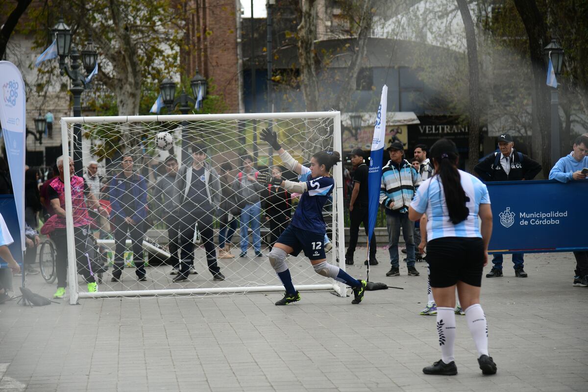 Práctica de las Murciélagas en la Plaza San Martín, Córdoba. (Ramiro Pereyra / LaVoz)