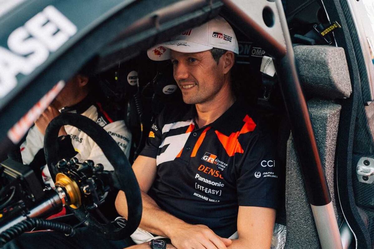 Seb Ogier, el piloto francés que protagonizó un accidente en Polonia. Chocó de frente con unos lugareños y hay varios heridos. (@sebogier)